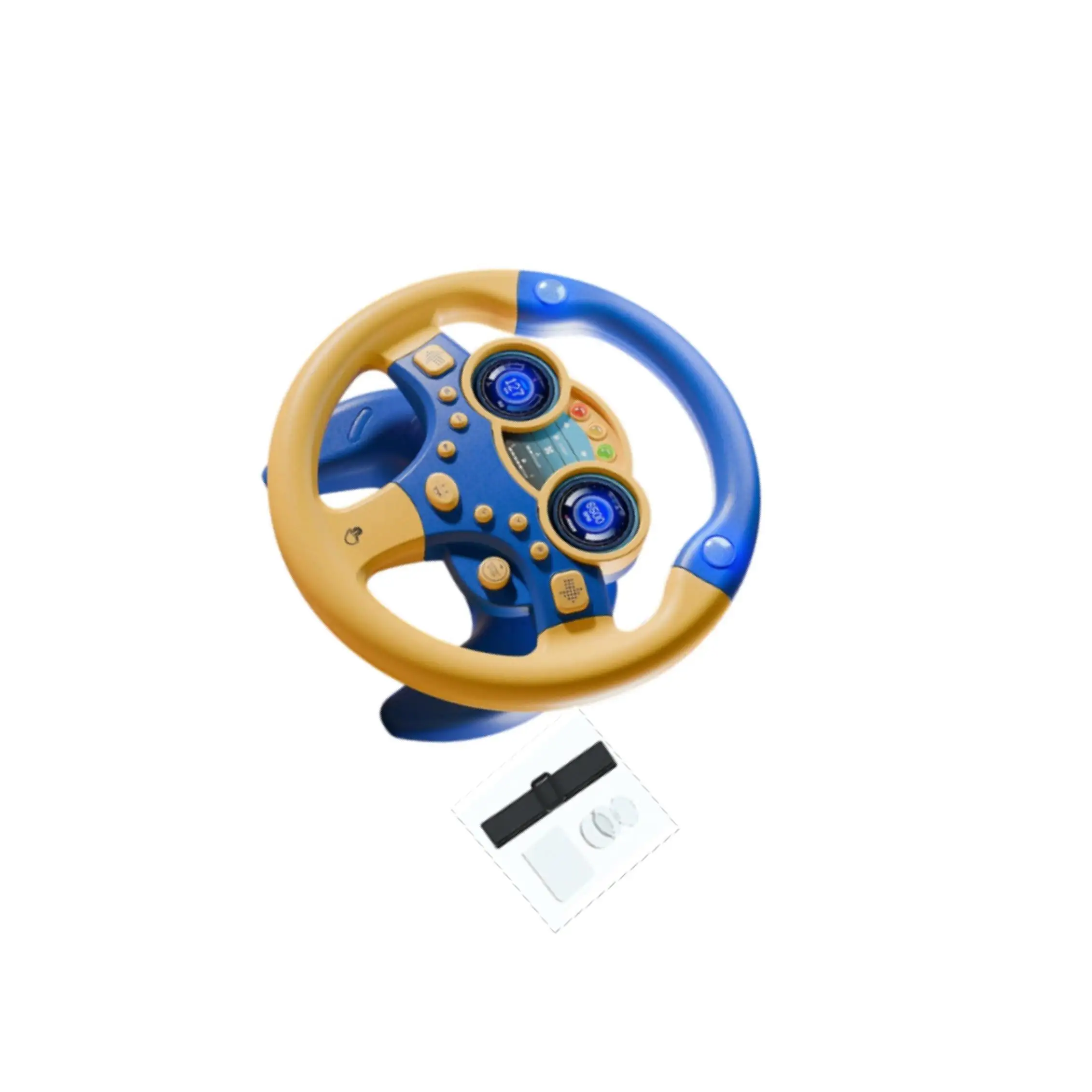 

Музыкальное ведущее колесо, руль, игрушки, высокая имитация игрушки для раннего образования с вращающимися функциями и звуками циферблатами