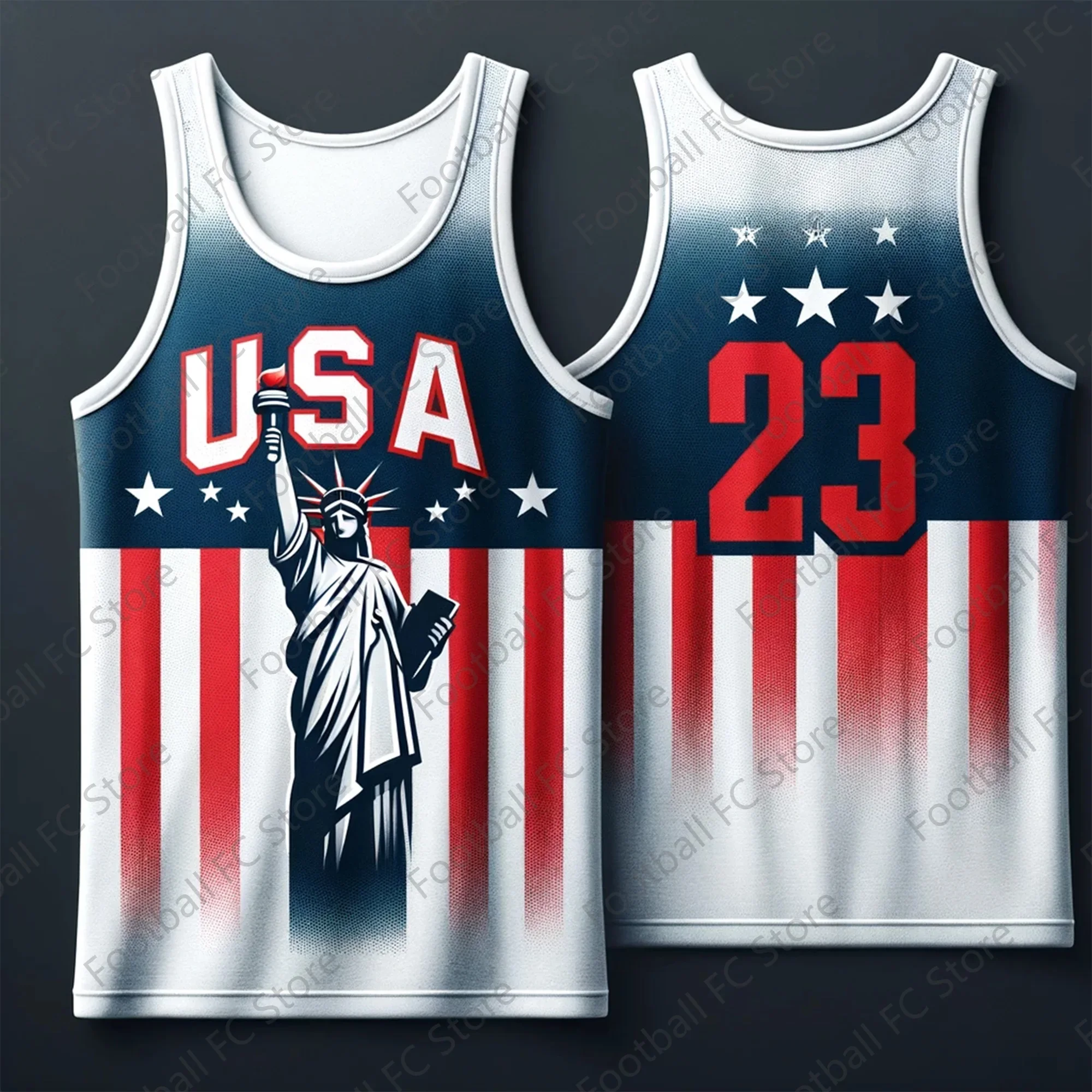 New USA Special Basketball Edition Vest Fans Special Edition Jersey Number 23 Training Uniform Basketball Jersey Workout vest