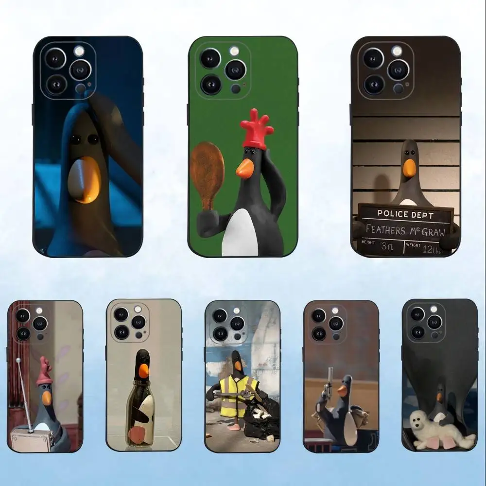 

F-Feathers M-McGraw Phone Case For iPhone 16,15,14,13,12,11 Plus,Pro Max,XS,X,XR,SE,Mini,8,7,Soft Silicone Black Cover