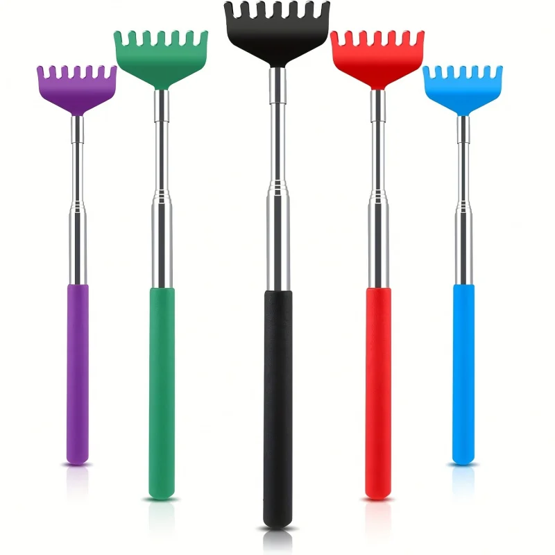 A Metal Telescopic Back Scratcher, Claw Tool with Handle, Perfect as a Gift for an Adult Hand Massager, Suitable for Thanksgivin