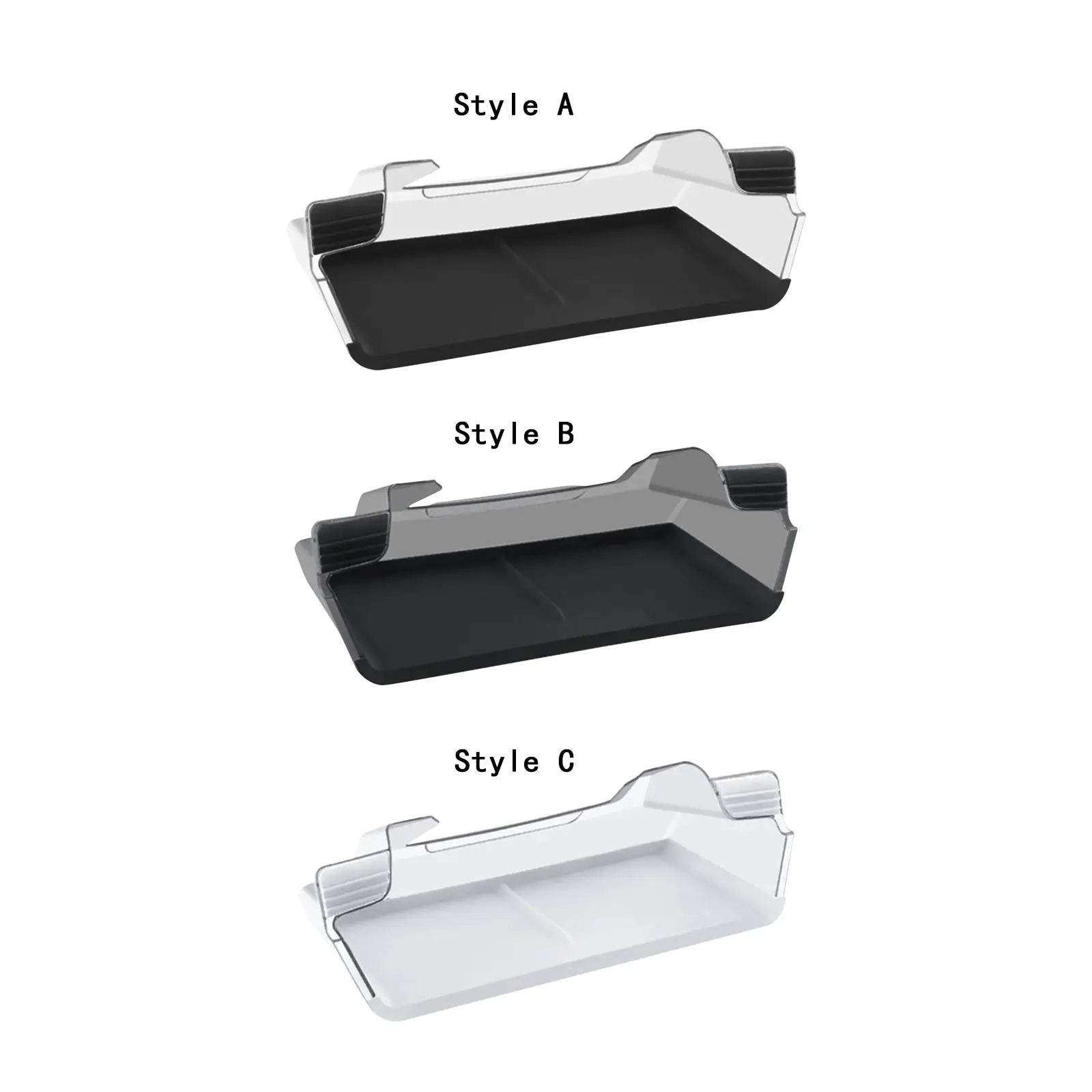 Under Screen Storage Tray with Anti Slip Cushion Interior Accessory for Tesla Model 3 2017-2023 Versatile 13x6.5x4.3inch
