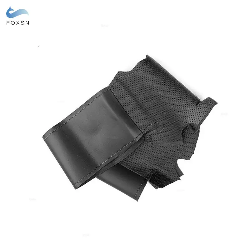 ستوكات الجلود سيارة الداخلية غطاء عجلة القيادة الكسوة ل ايسوزو D-Max MU-X 2013-2020 هولدن كولورادو الاتحاد الأفريقي 2012-2019 أسود