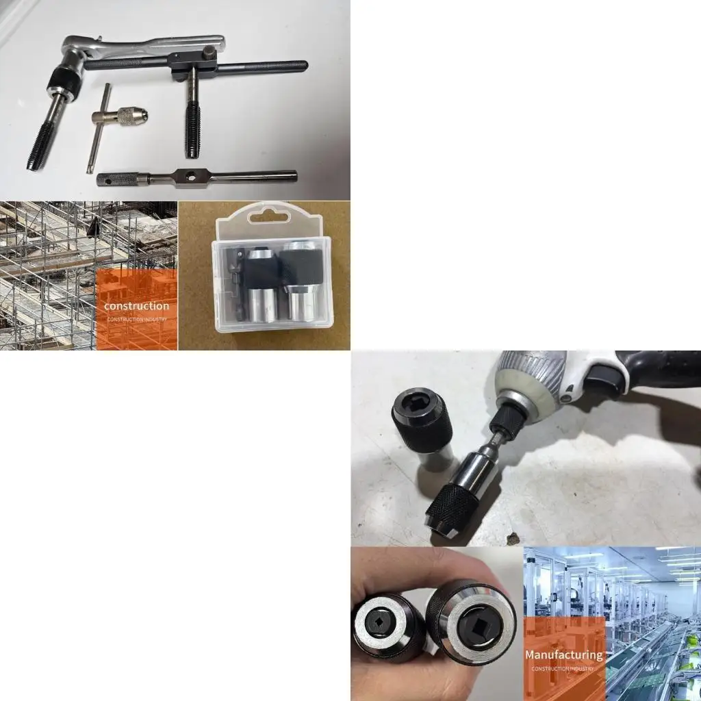 P9FB 3PCS Adjustable Tap Socket Set for Engineers and DIY Enthusiasts with 3/8Inch Drive Adapter Square Shank Connectors