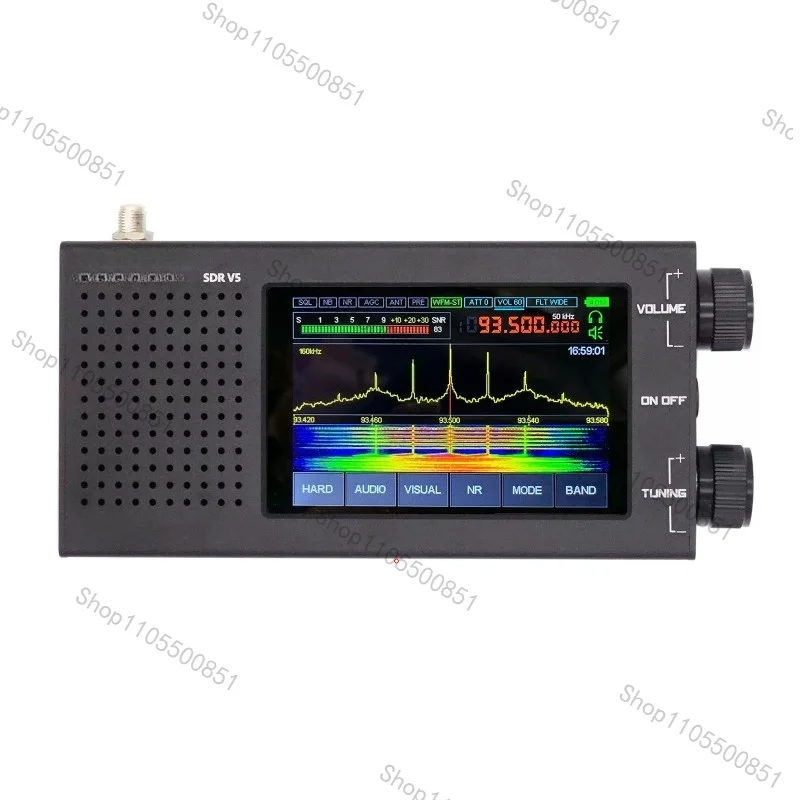 SDR DSP Radio, Receiver V5 with Options, 1.10d Firmware, Radio Shortwave