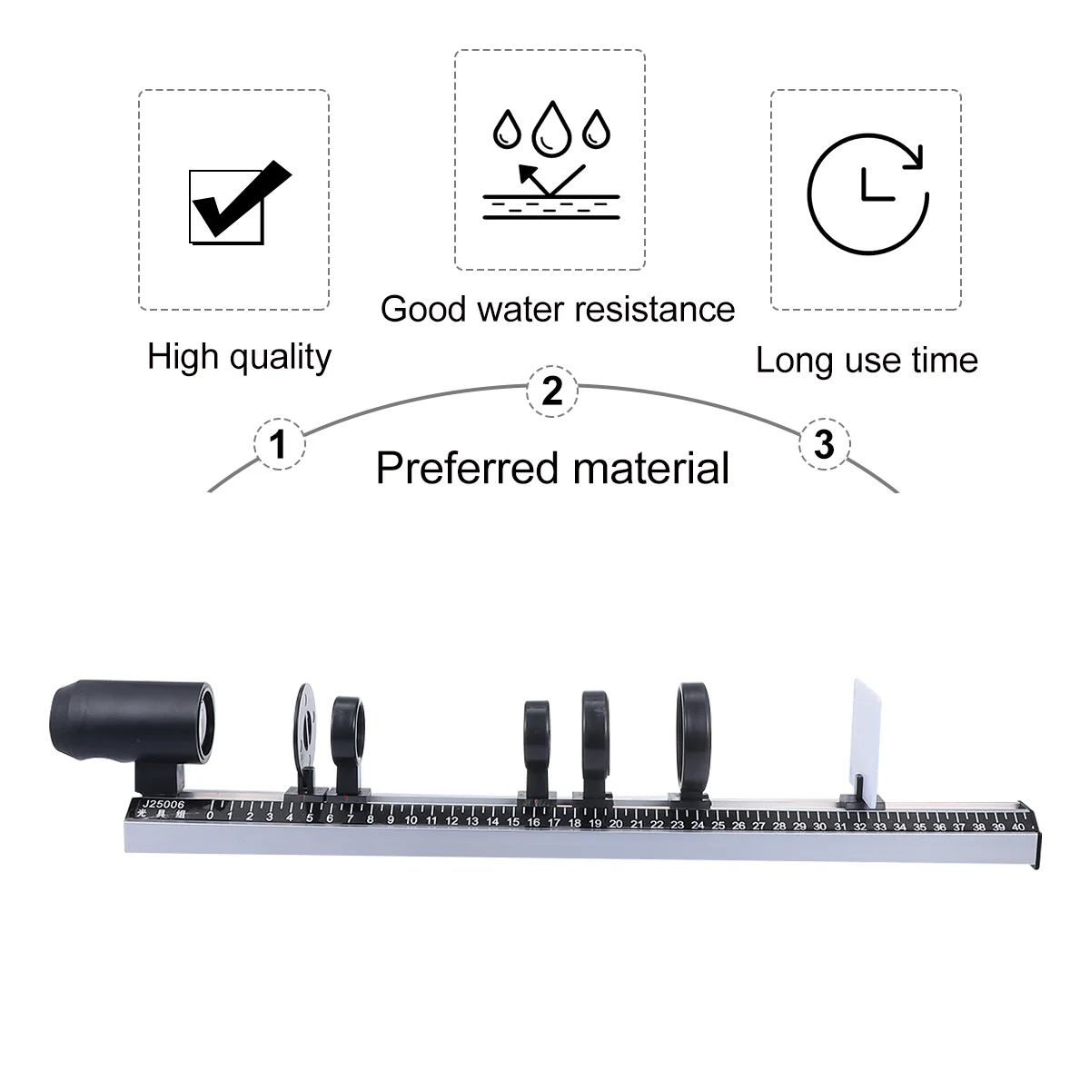 9 unids/set espejo cóncavo-convexo equipo Experimental de imagen instrumentos ópticos herramienta de enseñanza física negro