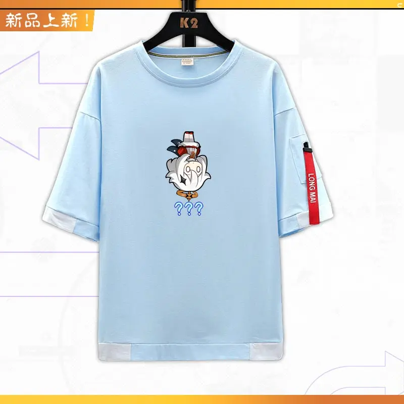 Neues Spiel Genshin Impact Paimon T-Shirt Frauen Kawaii Tops klassische Spiele Charakter Grafik druck Tops Cartoon Streetwear T-Shirt