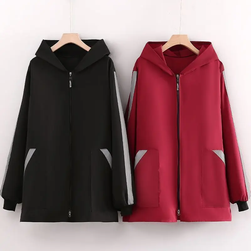 Spring and Autumn Single Layer Hoodie for Adults, Wear Dirt Resistant and Dustproof Long Sleeved Apron, Supermarket Work Clothes