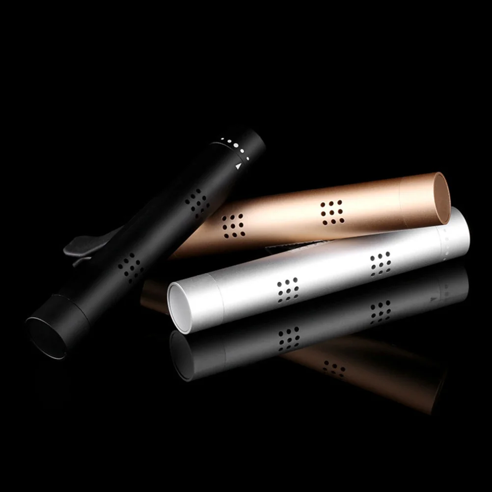 

3Pcs Stylish Car Aromatherapy Diffuser Essential Oil Air Freshener Vent Clip Replacement Sticks Silver
