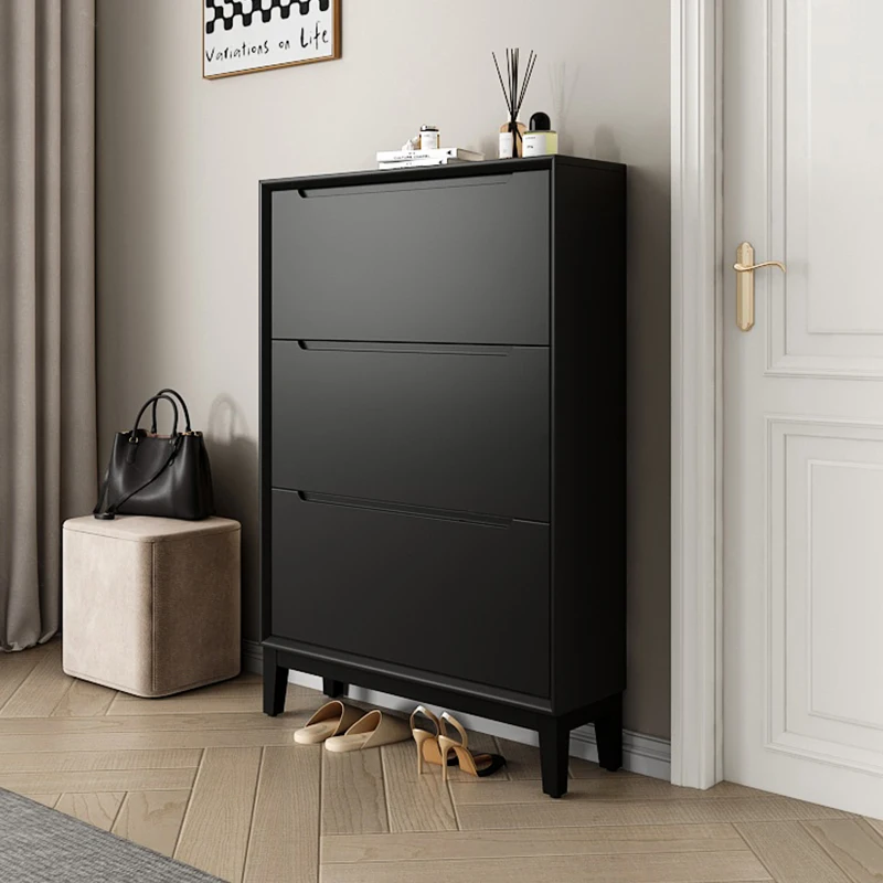 

Wooden Organizer Shoe Cabinet Storage Display Living Room Entrance Hall Box Shoe Shelf Designer Gabinete Shoemakers Furniture