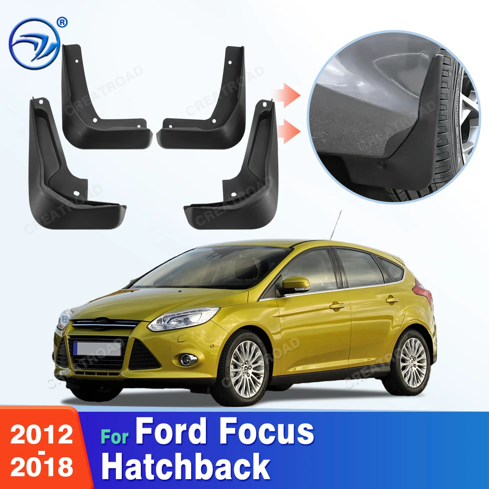 Guardabarros para Ford Focus Hatchback 2012 2013 2014 2015 2016 2017 2018, Accesorios para Auto