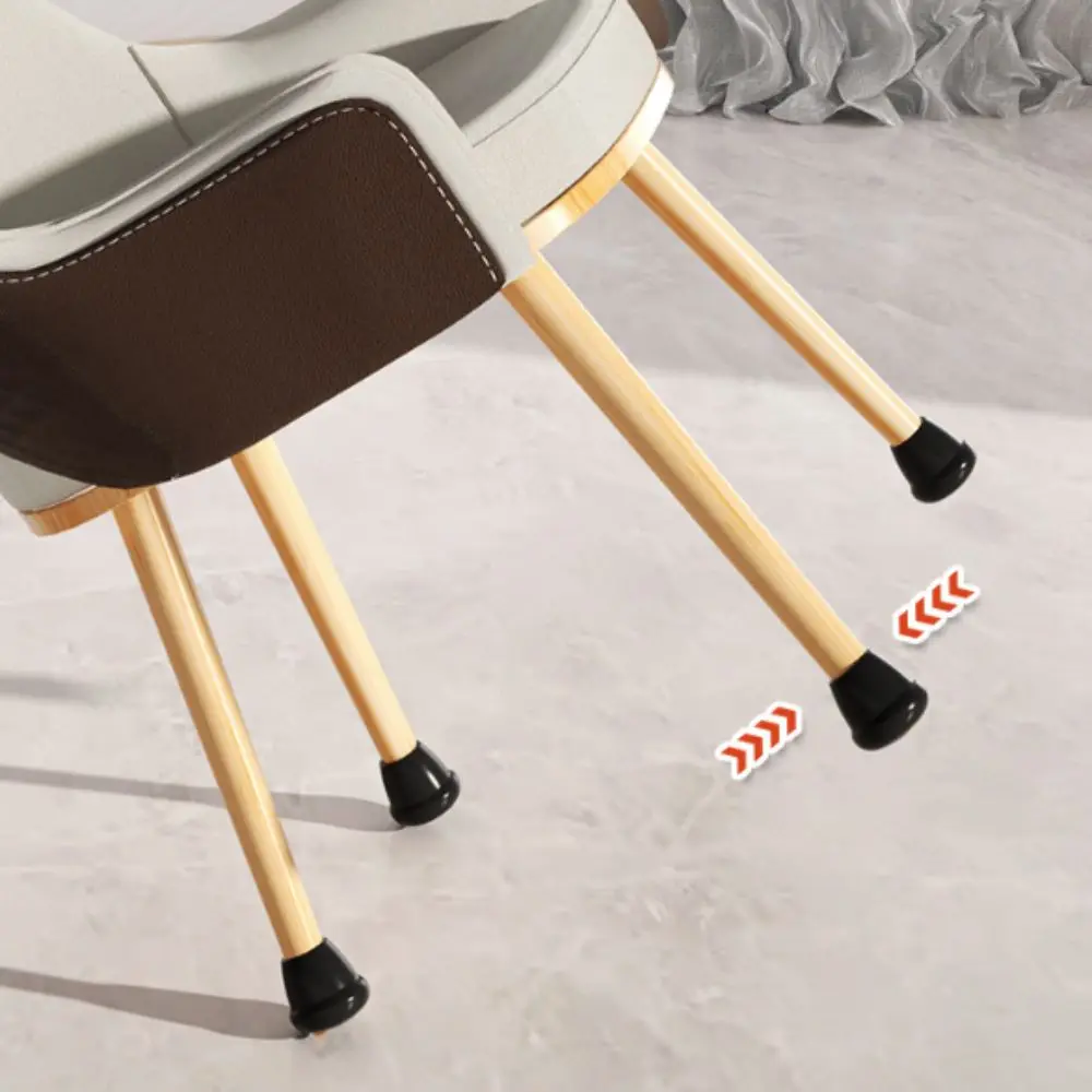 4PCS Wear-resistant Chair Leg Protective Pad Built-in Metal Strip Noise Reduction Chair Leg Anti- Slip Cover Thickened