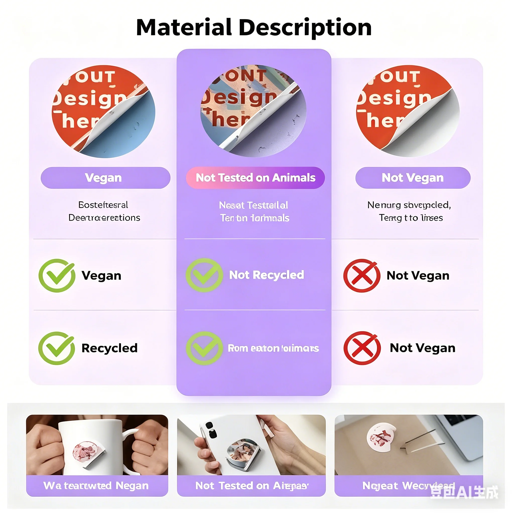 Custom Personalized Waterproof Stickers, Round - Customizable Text, Logo, or Image, for Packaging, Envelope Seals, and Business view 6