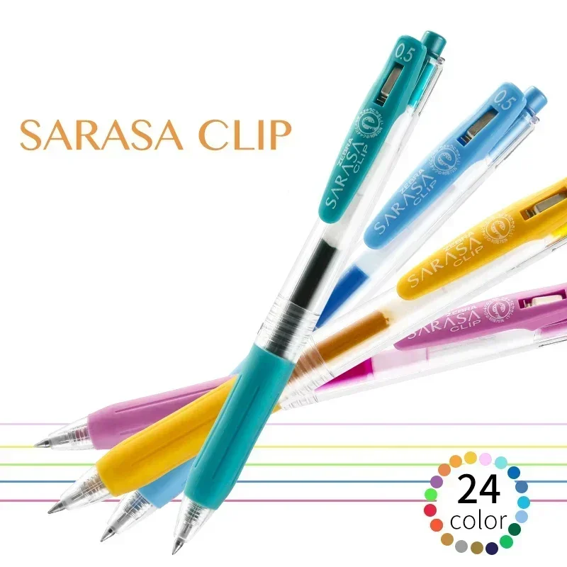 

Zebra JJ15 Juice Gel Pen Retractable 0.5mm SARASA Clip Colored Pens for Journaling Doodling Painting Drawing Japanses Stationery