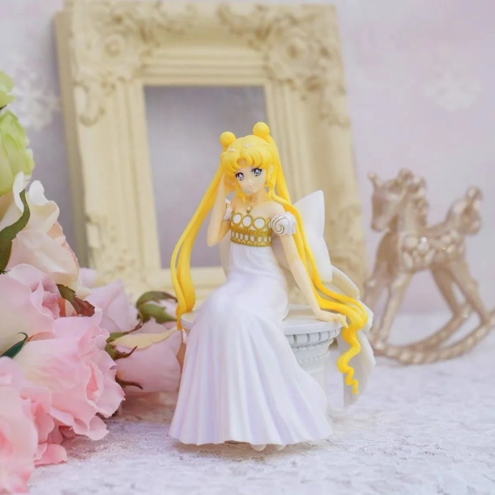 Hot Seated wedding dress Sailor Moon Tsukino Usagi 15cm PVC Anime Figure Decoration Collection Doll Action Model Toys for Gift - view 4