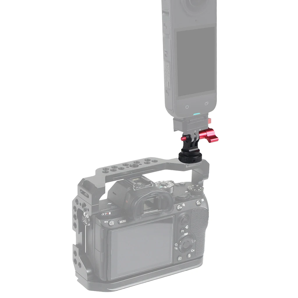Kaltschuhhalterung Schnellwechseladapter M5 Schraube für Insta360 X4 für Gopro OSMO 360 Action 5pro Kameraständer Halterung Lichthalter – Detail 7