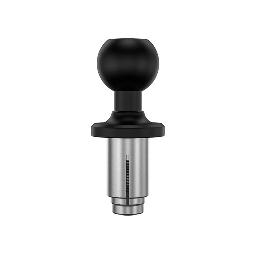 Motorcycle Mount Black Fork Stem Aluminum Alloy Base with 1 inch Ball Head for Motorcycle Fork Stem Hole 13mm -20mm in Diameter