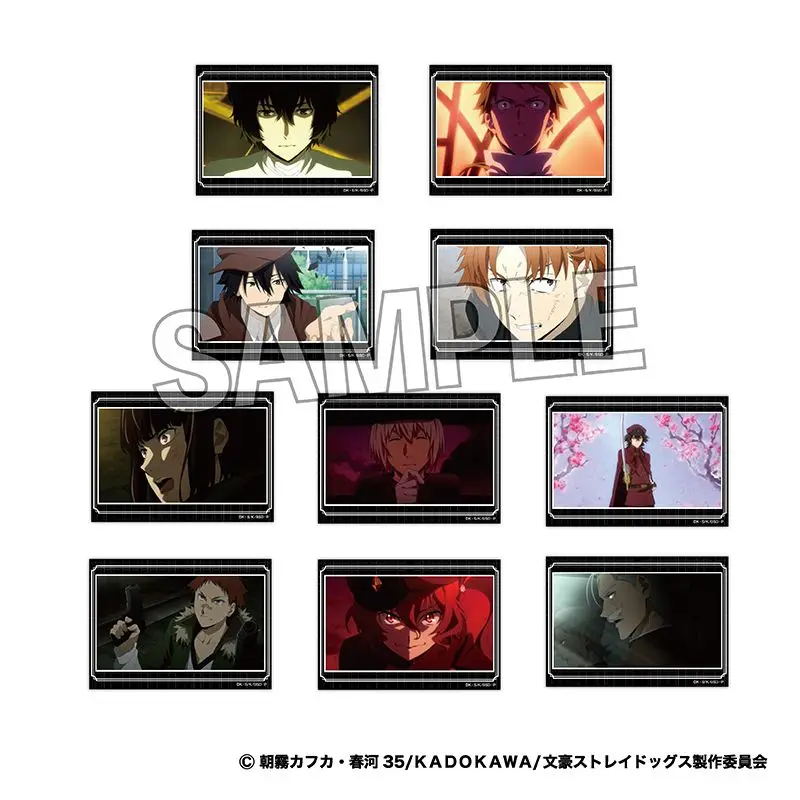 Japan Proof Goods Bungo Stray Dog Animation Tv Screenshot Square Sticker Box Peripheral