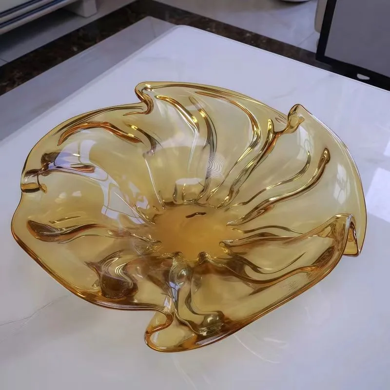 

DSA light luxury style versatile handmade glazed fruit plate living room dining table coffee table model room high-enddecorative
