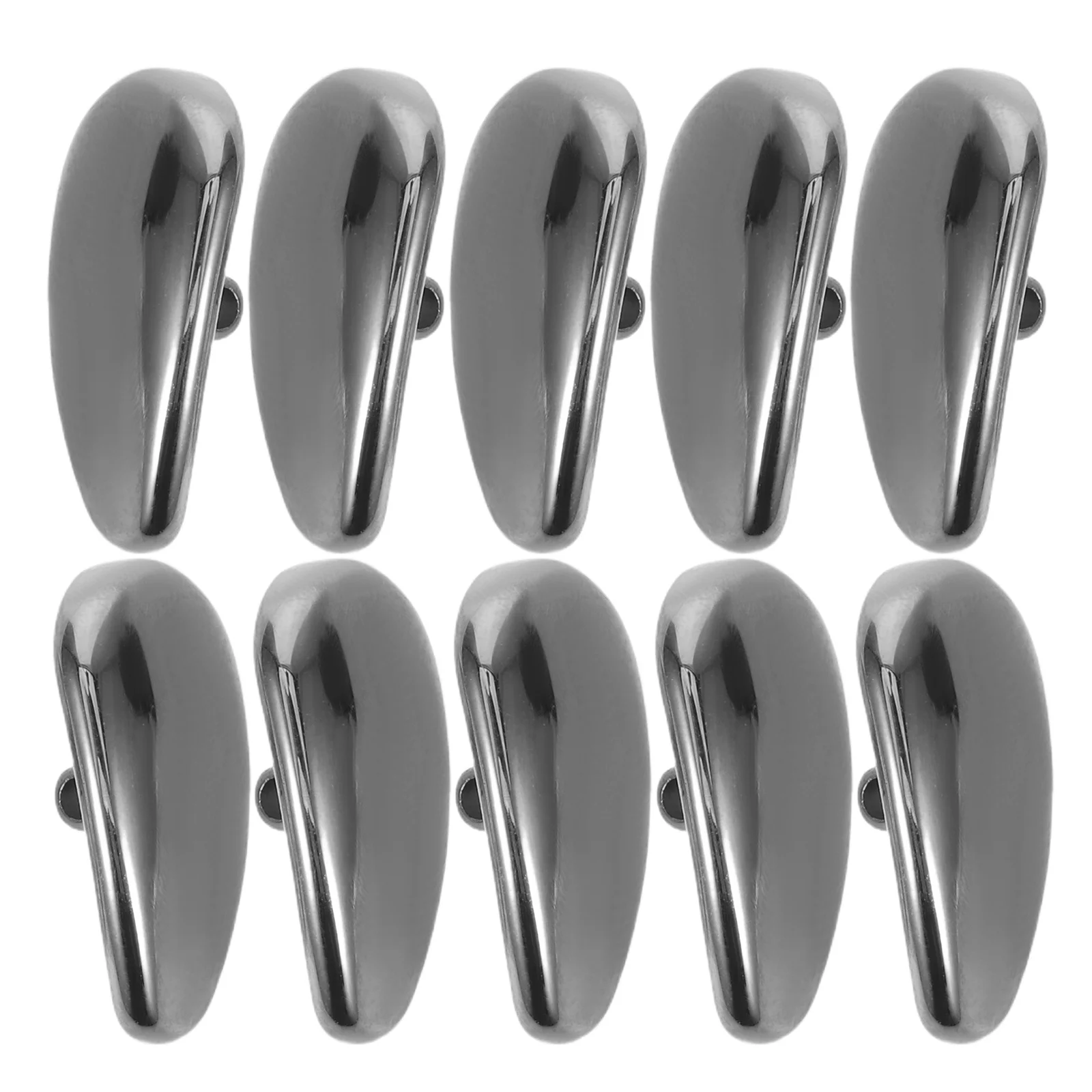 

5Pairs Ceramic Nose Pads Eyeglasses Replacement Pieces No Pressure Marks Comfortable Fit for Office Study Daily Use Dark Grey