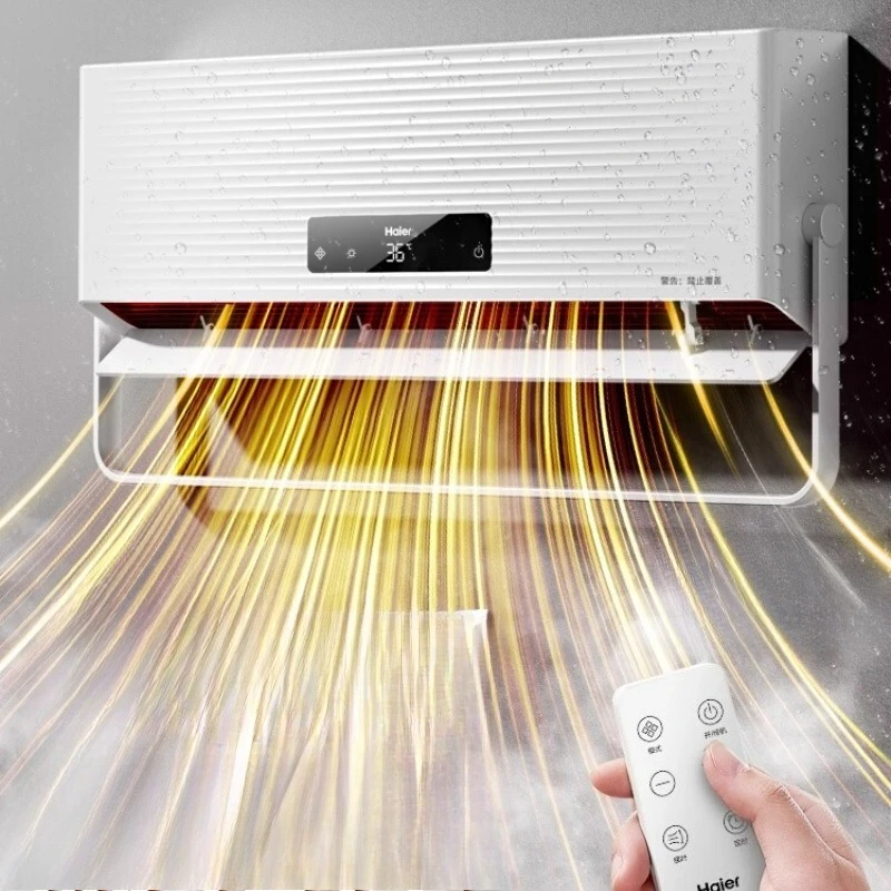 Wall Mount Portable Conditioner Electric Heaters Adjustable Warm Air Blowers for Room Wall Conditioner Fast Heating for Bedroom