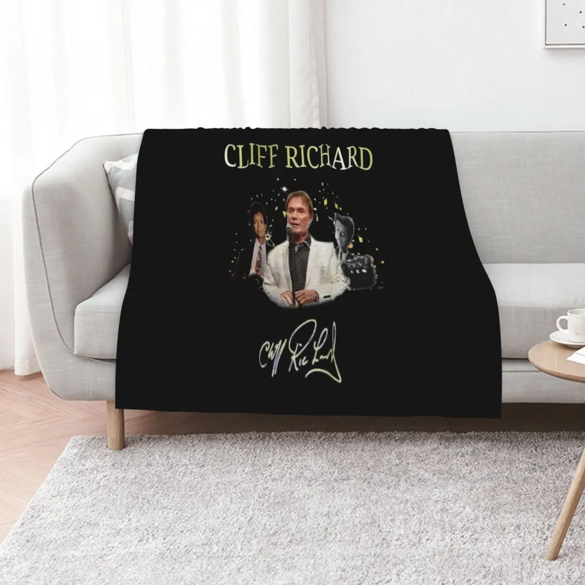

Bands Top Selling Cliff Richard Funny Men Fan Throw Blanket Polar Soft Plaid Designers Blankets