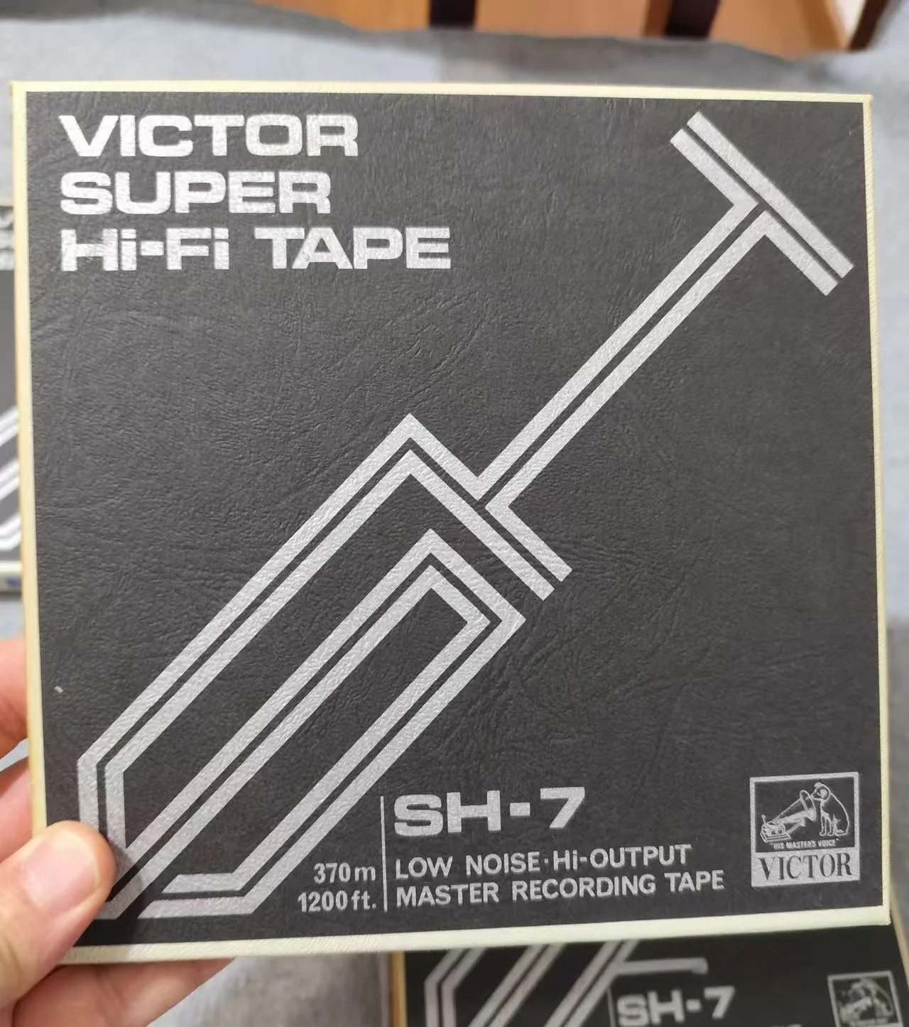 Pre-Owned Vintage Victor SH-7 7 Inch Reel to Reel Tape 1/4 Inch 370m 1200ft Black Magnetic Recording Tape Japan