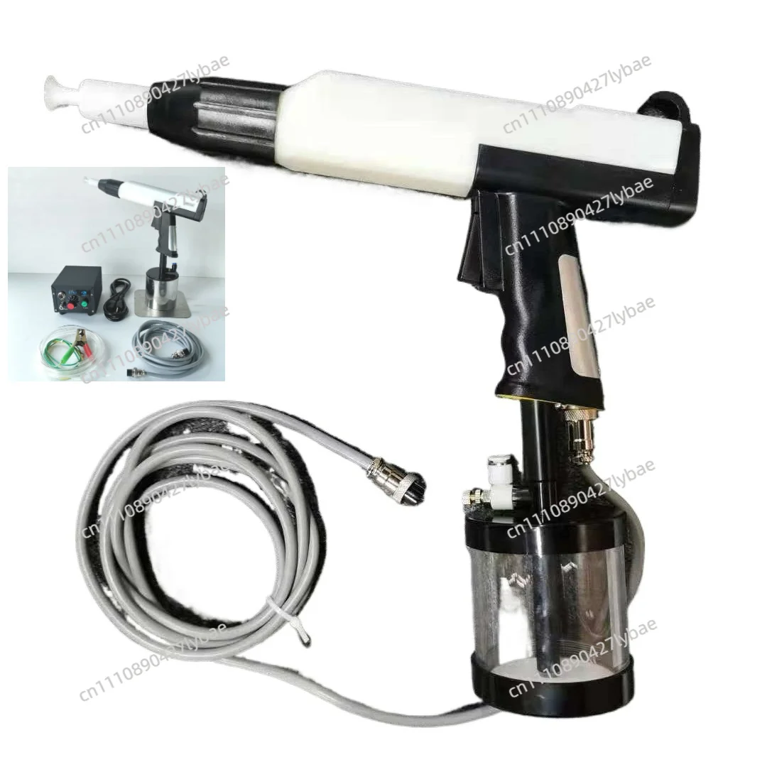 110V/220V Portable Powder Coating Spraying Machine Includes WX-958 Spray Gun for Surface Treatment Powder Spraying Gun
