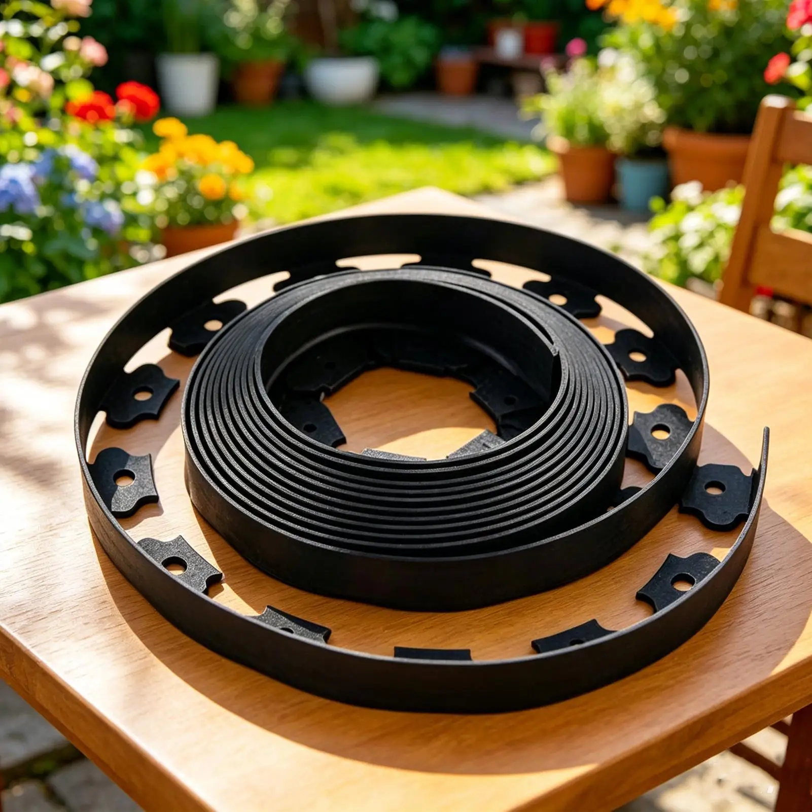 Garden Edging 5-Meter Flexible Portable Easy Strip Garden Edging Border For Flower Bed Plant Border Path Gravel Lawn Yard