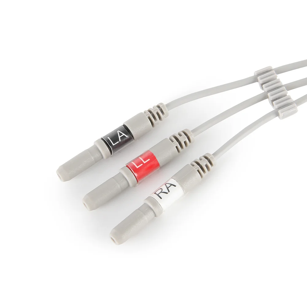 

Compatible with GE Healthcare Pro 1000 Leadwire Procare B40 3 Lead Snap Din Type AHA Cable for Patient