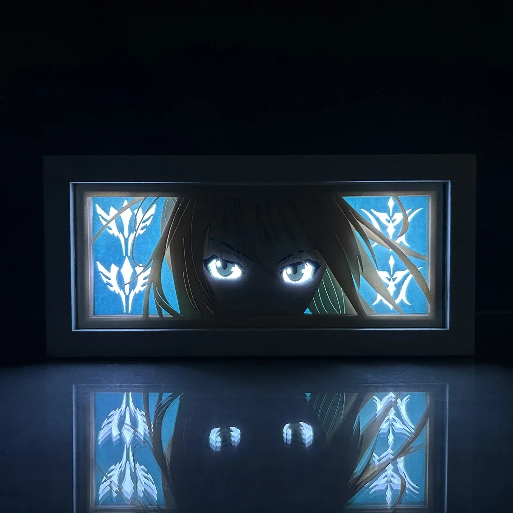 Paper Cut Light Box Saber Fate Stay Child Anime Nightlight For Bedroom Decoration Desk Lightbox Birthday Gift Manga Table Lamps