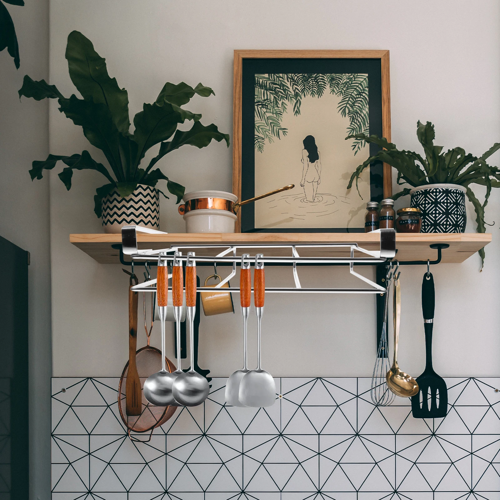

Wall Mounted Stainless Steel Cutting Board Holder Kitchen Utensil Rack Cabinet Storage under Sink ganizerDish Drying for Family