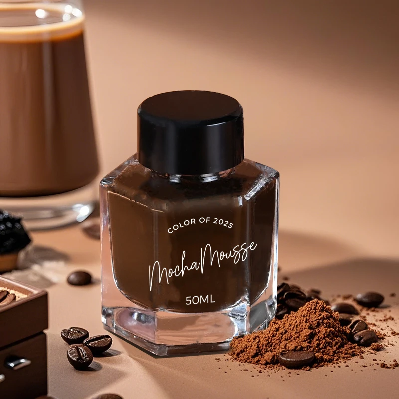Ostrich 50/15ml 2025 Color Mocha Mousse Coffee Fountain Pen Ink Stationery School Office Supplies For JINHAO HONGDIAN MAJOHN - Image 2
