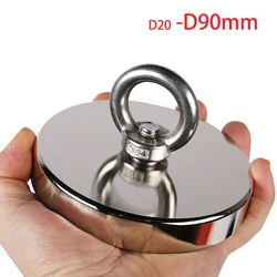 Fishing Magnets Hook Powerful, 110lb 242lb 529lb 771lb Pull Force Super Strong Heavy Duty Search Magnet For Sea Fishing Salvage