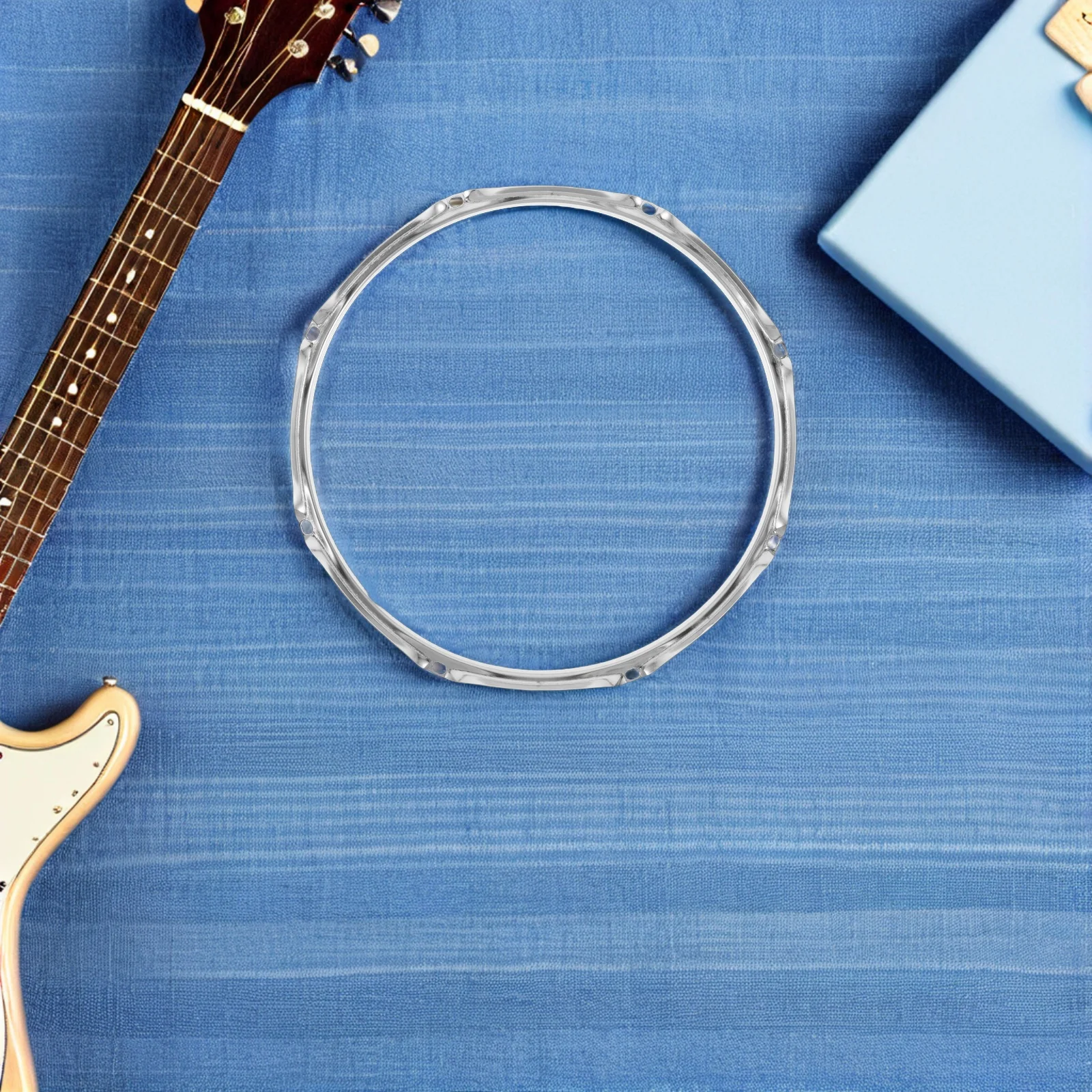 

Percussion Instrument Parts 13 Inch 8 Lug Drum Hoop Replacement Elegant Design Stable Installation Long Lasting