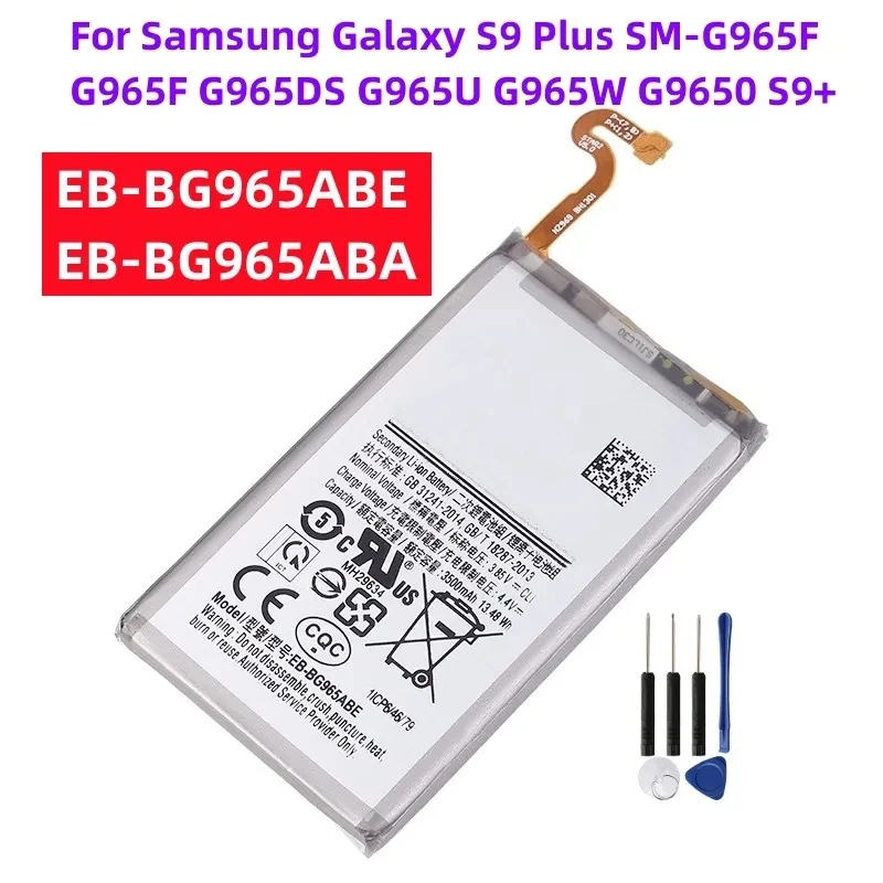 Replacement Battery For Samsung GALAXY S9 Plus S9Plus G9650 S9+ G965F EB-BG965ABE 3500mAh+Tools