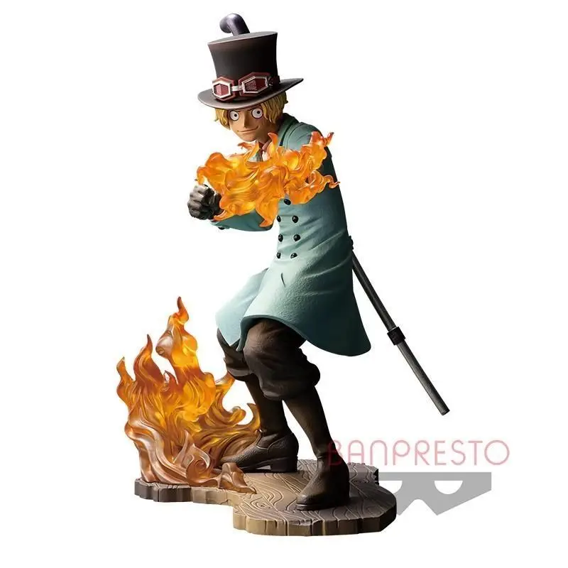 Theaterversion Flammenbindung SABO Ace One Piece Desktop Ornamente Japanische Bandai Banpresto Anime Figur DekorationSTAMPEDE
