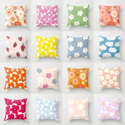 Modern waist pillow case flower pillow cover plant throw pillows for living room sofa cushion cover pillowcase office nap pillow