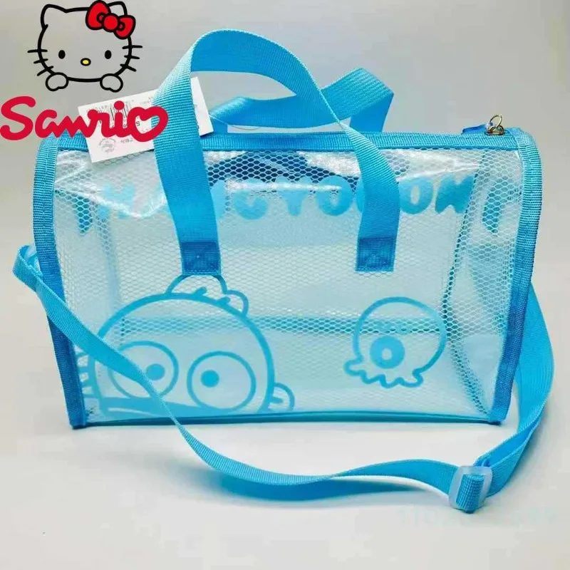 Sanrio New Transparent Storage Bag Fashionable High Quality Waterproof Travel Crossbody Bag Cartoon Large Capacity Storage Bag