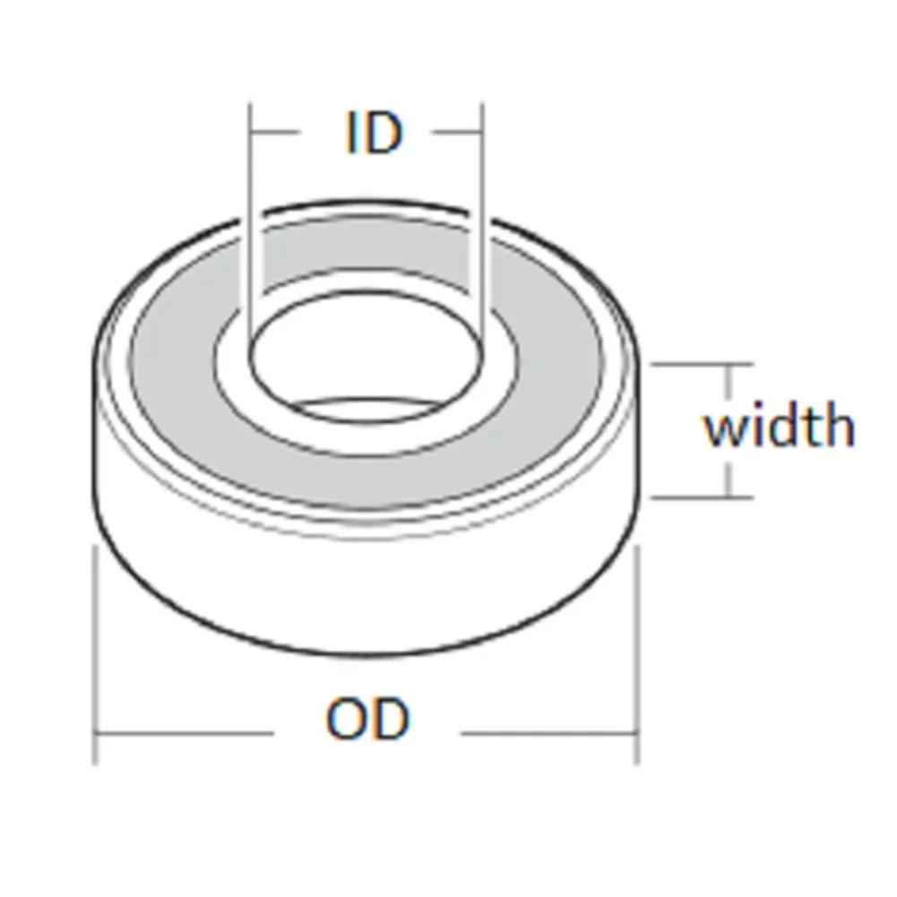 Section Rubber Sealed MTB Bike Ball Bearings Choose Size High Performance Steel Bearings for Your MTB Bike 2/10 Pack