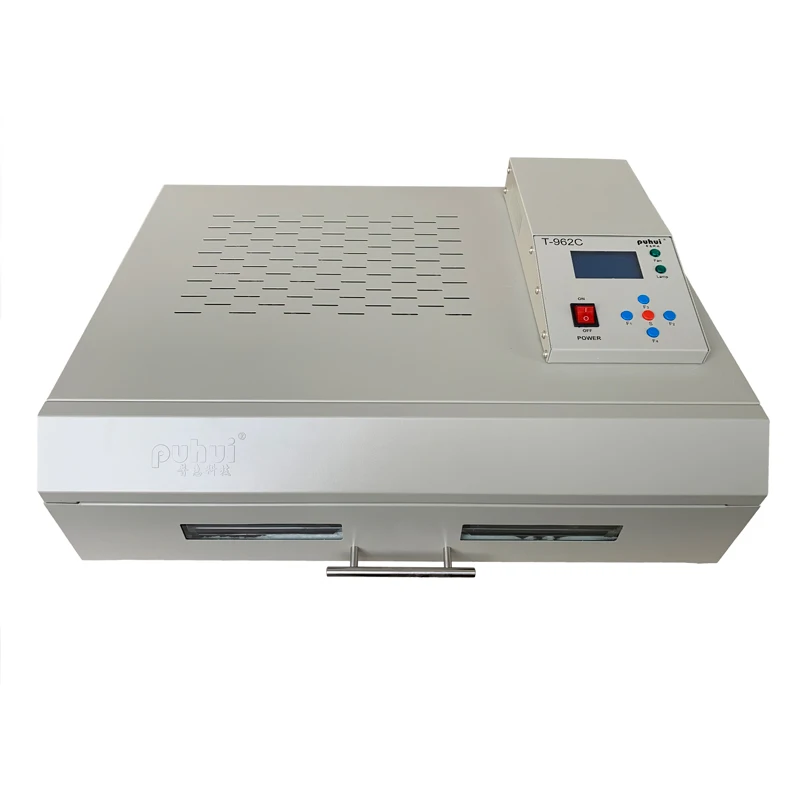 Puhui Desktop IR Reflow Oven T962c Soldering Machine Solder Paste Welding Tools Smt Reflow Oven