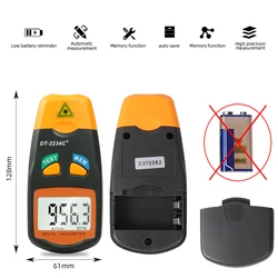 Nicht Kontakt Digital Laser Tachometer Rpm Tach Speed Gauge Motor Rotation Messung für Drehmaschine Motoren Laser Foto Tachometer