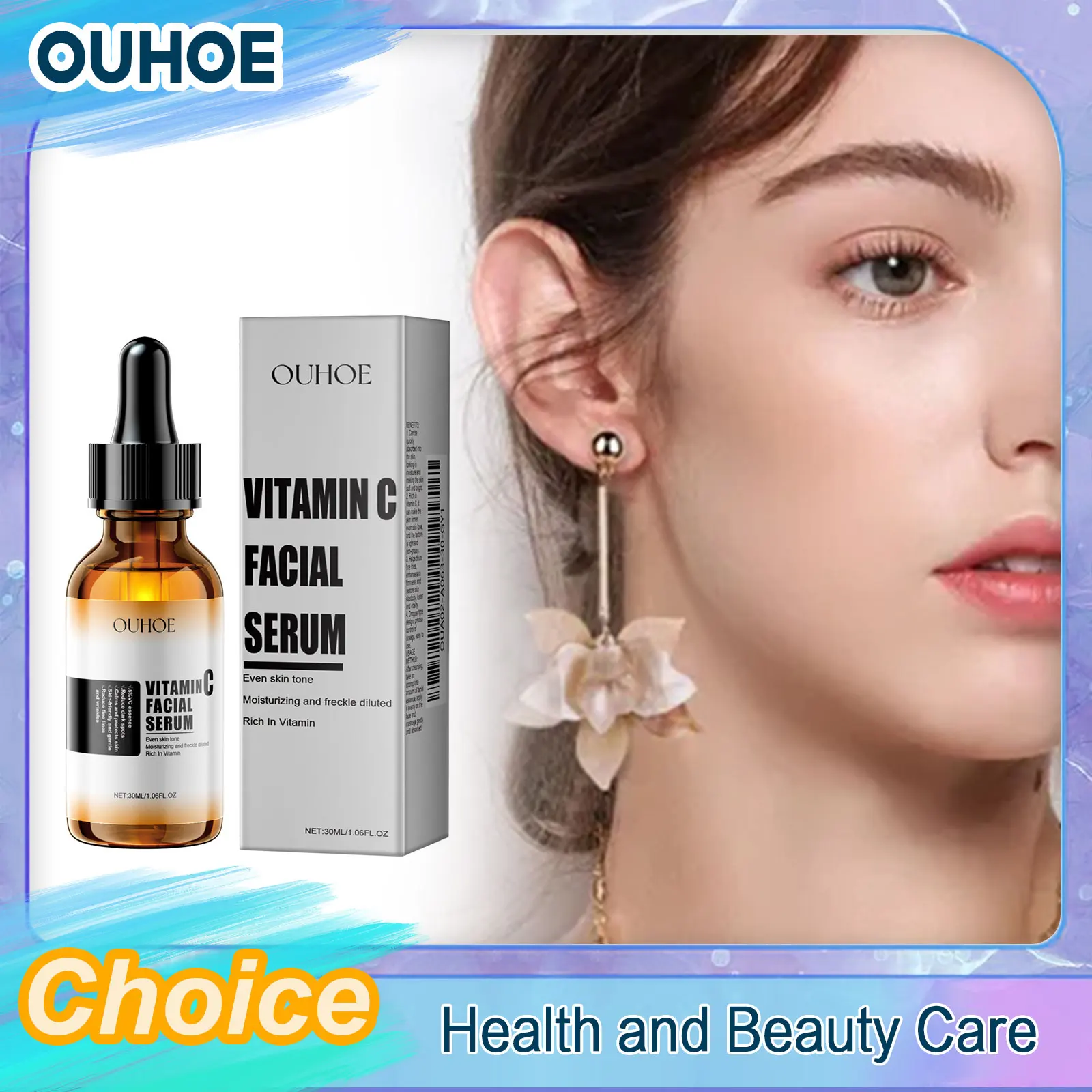 

Vitamin C Facial Serum Wri-nkle Removing Iifting Firming Anti A-ging Essence Fade Fine Line Repair Brighten Nourishing Skin Care