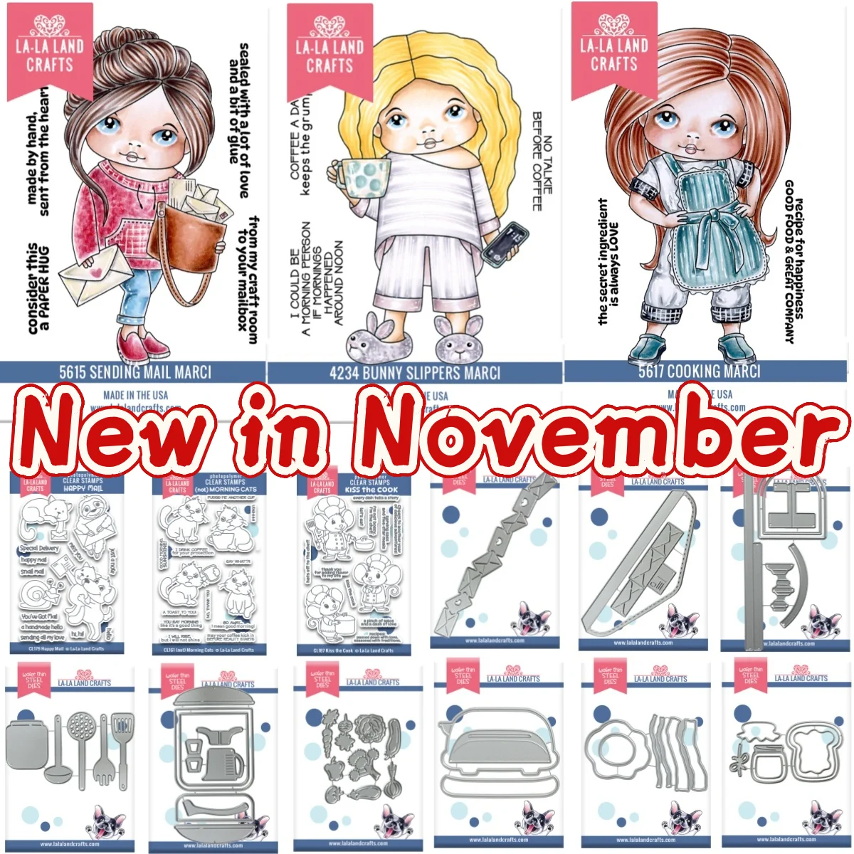 

Toaster Egg and Bacon Cooking Marci Metal Cutting Dies Clear Stamps for DIY Greeting Card Making Scrapbooking Craft Paper