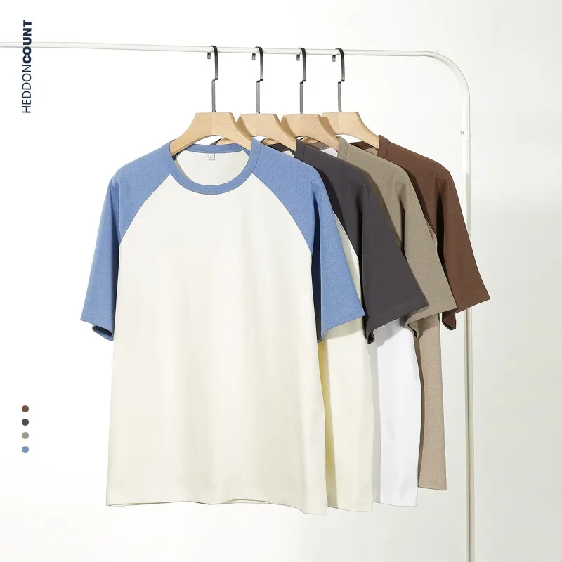 

Мужские японские новые модные футболки контрастного цвета с круглым вырезом и короткими рукавами, повседневные модные свободные винтажные футболки, мужская одежда