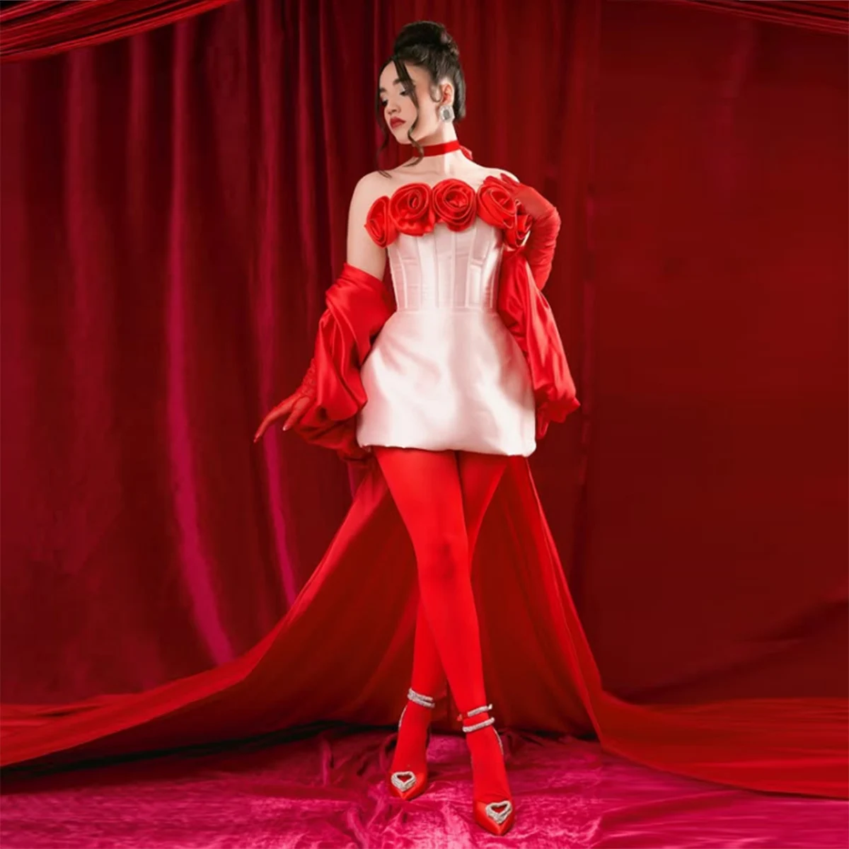 Red 3 D Rose Flower… - image