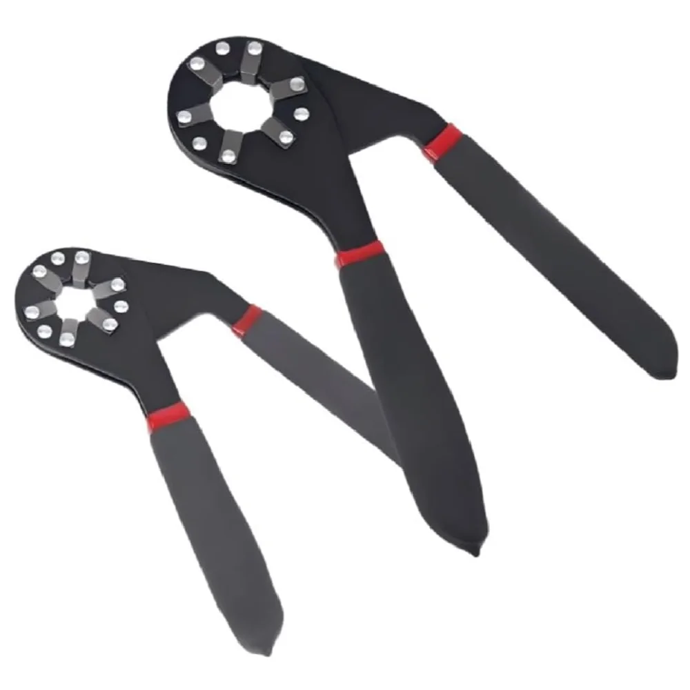 Multifunctional Adjustable Wrenches with Anti-Slip Handles Heavy-Duty Hex Combination One 6-Inch and One 8-Inch for Car