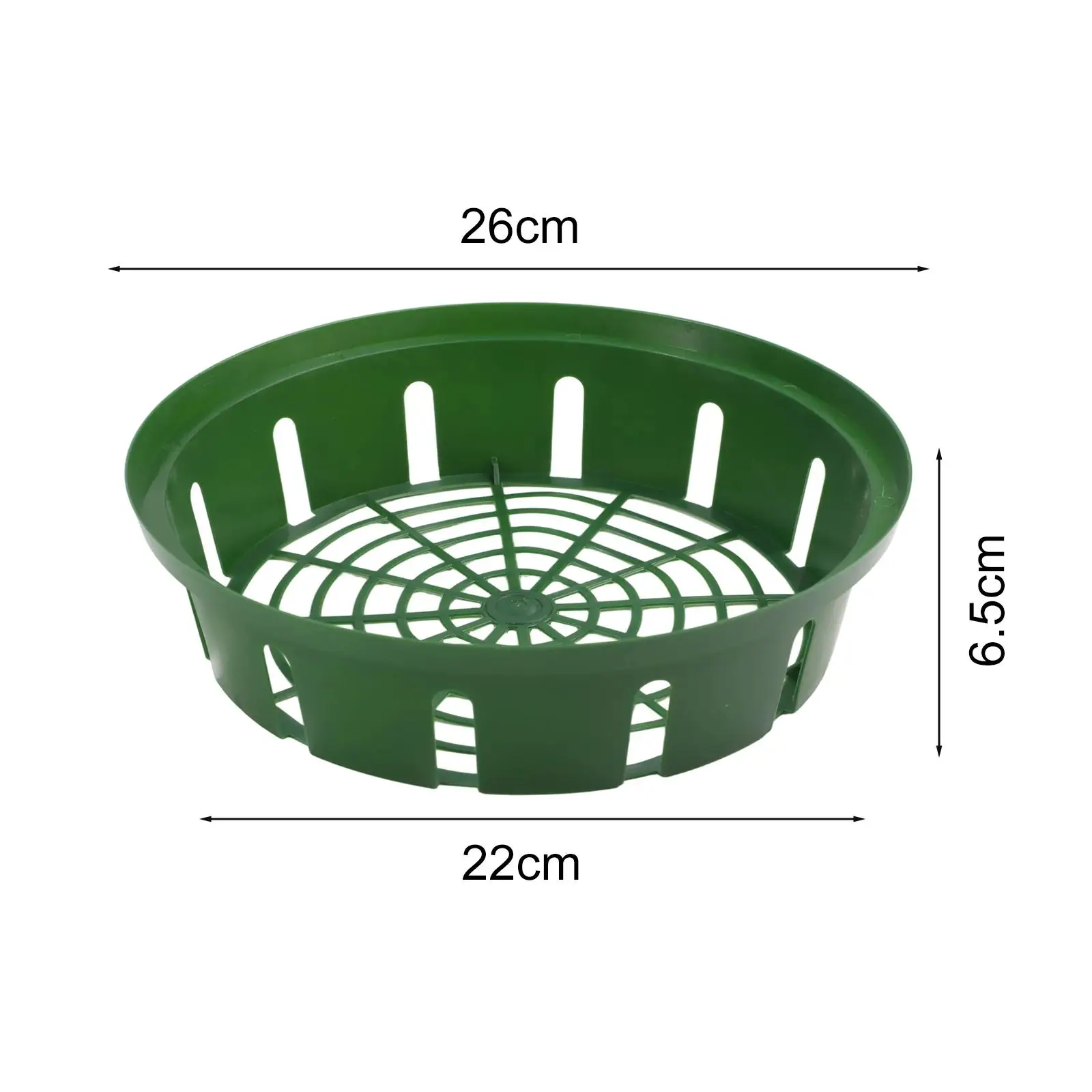 Minimalist Garden Decor Balcony Flower Plant Container Green Flower Bulb Basket Robust Material Lightweight Design