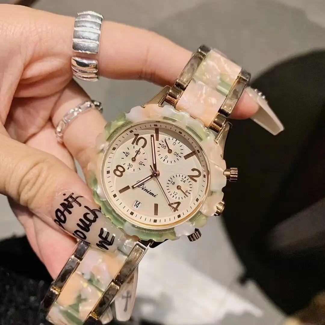 

New Model Three-Dial, Six-Hand Watch With Calendar, Stylish 2026 New Women'S Watch, High-Quality Wristwatch For Women.