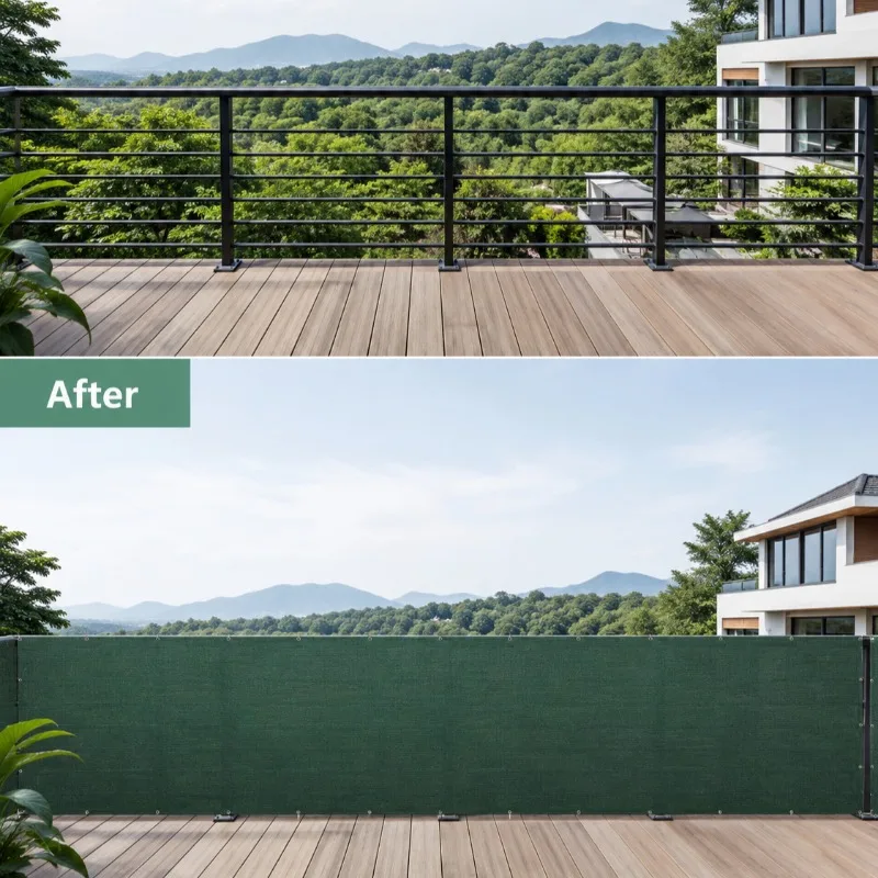 Buiten privacy-windbrekernet, duurzaam groen, 1,2 x 25 m, HDPE 150 g/m², ideaal voor patio's, tuinen, balkons, hekken en strandgebieden
