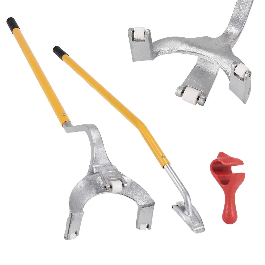 

Tire Mount Demount Tool for 22.5-24.5 inch Trucks Manual Steel Bead Breaker with Extra Bead Holder 3 PCS Tire Changing Tools Or